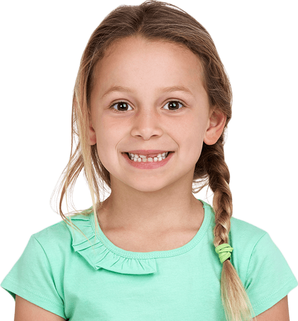 girl with braid in hair smiling